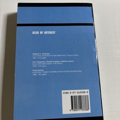 4 Books – Electric Power Systems/Generation