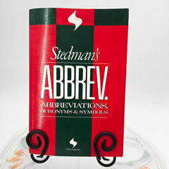 Book: Stedman’s Abbreviations, Acronyms & Symbols