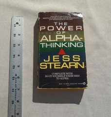 The Power of Alpha-Thinking By Jess Stearn 1st SIGNET PRINTING 1977 paperback