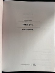 Amplify CkLA, Activity Book, Grade K, Volume 1, Skills 1-4