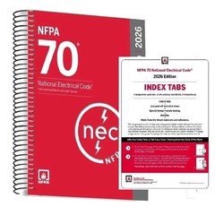NFPA 70, National Electrical Code (NEC) 2026 Spiral WITH Index Tab FROM USA