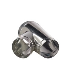 HVAC Duct Wye 8 in to 6 in x 6 in Galvanized Steel Vent Connector Fitting