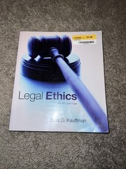 Legal Ethics by Kent Kauffman (2013, Trade Paperback)
