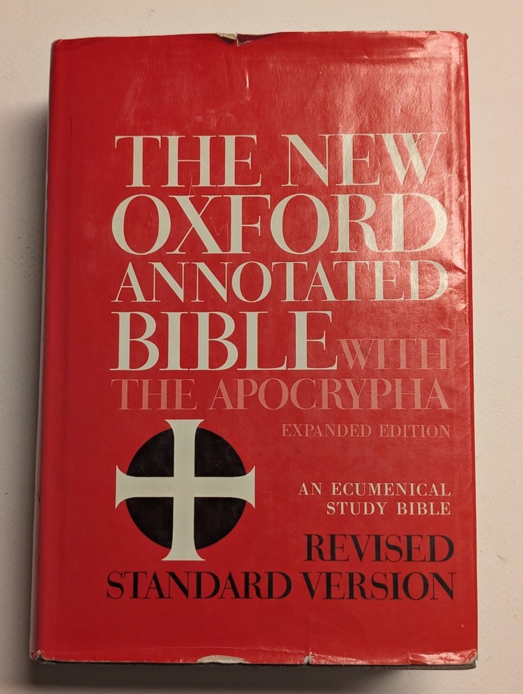 New Oxford Annotated Bible with Apocrypha RSV Hardcover 1977 EXPANDED EDITION
