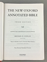 NRSV The New Oxford Annotated Bible with the Apocrypha, Third Edition Hardcover