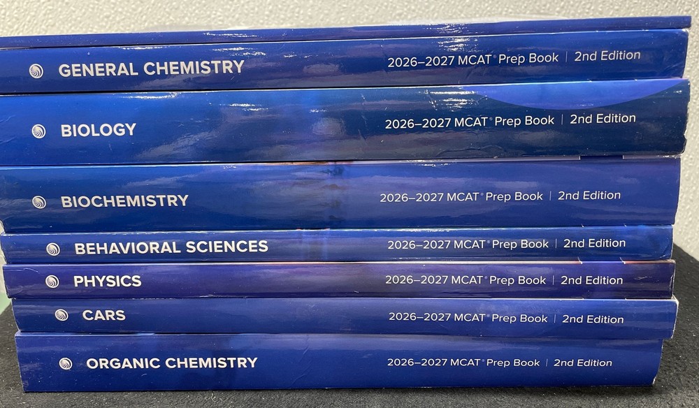 UWorld 2026-2027 MCAT Prep Books Set of 8 Books (No Digital Code) Books Only