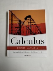 Calculus : Single Variable-Hughes-Hallett 2005 Student Textbook Homeschool Trig