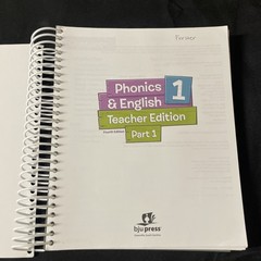 BJU Grade 1 Phonics and English 1 Teacher Edition – Two Volumes, Fourth Edition