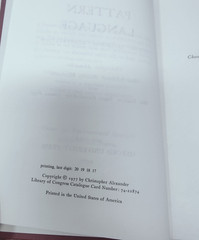 Timeless Way Building, Oregon Ex., Pattern Language HC, A Christopher ACCEPTABLE
