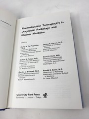 Reconstruction Tomography in Diagnostic Radiology & Nuclear Medicine 1977 HC DJ