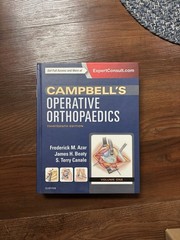 Campbell’s Operative Orthopaedics Thirteenth Edition Full Sealed Unopened Set.