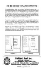 2021 International Building Code (IBC) Fast Tabs Pamphlet