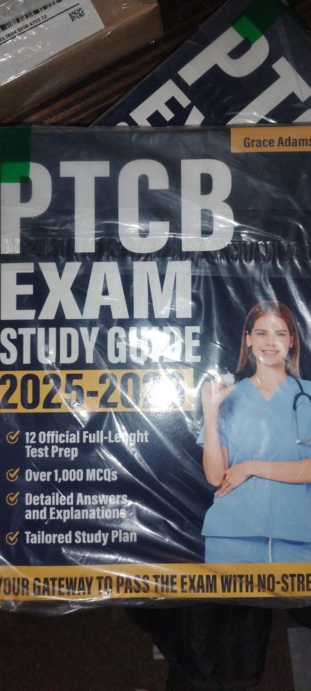 PTCB EXAM STUDY GUIDE 2025-2026 Grace Adams Pharmacy Technician Book