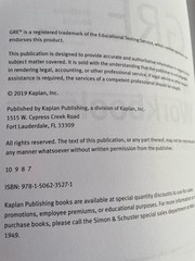GRE Math Workbook Eleventh Edition Please Read