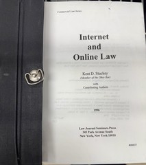 Internet And Online Law by Kent D.Stuckey