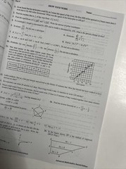 Saxon advanced mathematics (2nd edition) answer key AND test forms (NO TEXTBOOK)