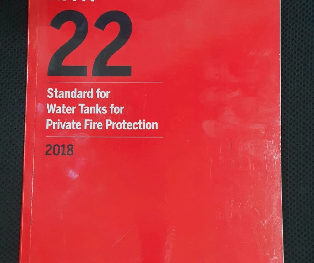 NFPA 22 Standard for Water Tanks for Private Fire Protection 2018 USA STOCK USPS