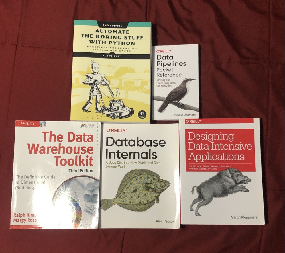 Data Engineering Book Bundle (5) – All Good Condition