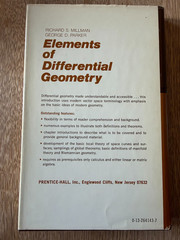 Elements of Differential Geometry – Richard Millman & George Parker – HC/DJ/VG