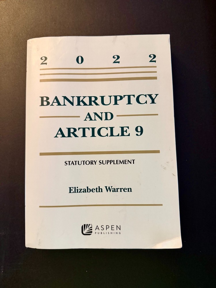 Bankruptcy and Article 9 : 2022 Statutory Supplement GOOD COND., FREE SHIPPING!