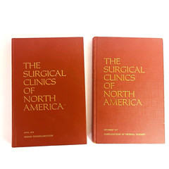 Organ Transplantation The Surgical Clinics of North America Lot of 2 Books 1976