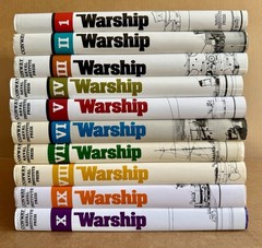 10 Book Set Warship Vol I-X Conway Maritime Naval Institute Press 1977-1986 HCDJ
