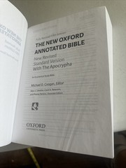 New Oxford Annotated Bible with Apocrypha Fully New Revised Standard 5th Edition