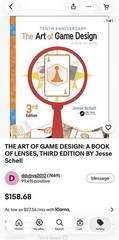 CRC Press The Art of Game Design 3rd Ed Book Jesse Schell 2019 Hardcover PB