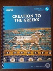 Creation to the Greeks (Teachers – Spiral-bound, by Marie Hazell – Acceptable n