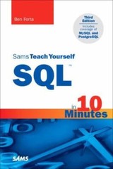 Sams Teach Yourself SQL in 10 Minutes – 0672325675, paperback, Ben Forta