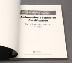 Delmar ASE Test Preparation P2 Parts Specialist 2013 5th Edition PB