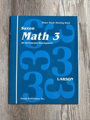 NEW! SAXON MATH 3 HOMESCHOOL COMPLETE HOME STUDY KIT 3rd GRADE SET
