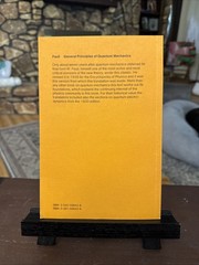 General Principles Of Quantum Mechanics Wolfgang Pauli PB 1980
