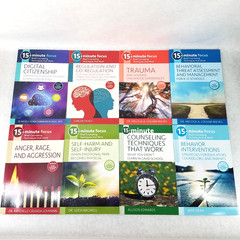Lot of 8 15-Minute Focus Counseling Softcovers – LIKE NEW! Titles in Description
