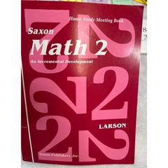 Saxon Math 2 Homeschool Kit Teacher Student Books Flashcards Incomplete