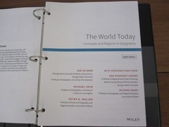 THE WORLD TODAY 8TH EDITION CONCEPTS AND REGIONS IN GEOGRAPHY LIKE NEW