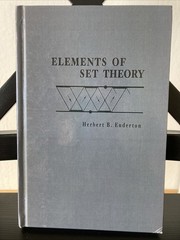 Elements of Set Theory, Herbert B. Enderton (Hardcover, 1977)