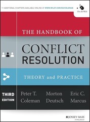 Handbook of Conflict Resolution 3rd Edition 9781118526866 Peter T Coleman