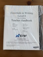 Essentials in Writing AND Literature 8 Notebook, Night Book, + Teacher Handbook
