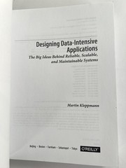 Designing Data-Intensive Applications Martin Kleppmann O’Reilly PB 2017 Canada