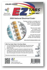 National electrical code 2026 EZ tabs For the NEC Color coded Free Shipping