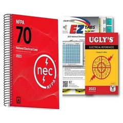 NFPA 70 2023 NEC Code Book + Ugly’s Electrical Ref Spiral +EZ TAB Brand New