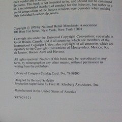 The Buyer’s Manual: 1979 National Retail Merchants Association First Printing