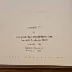 Rod and Staff God’s Created World Science 2 Teacher’s Manual HC 2021 Answer Key