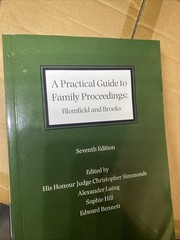 A Practical Guide to Family Proceedings: Blomfield and Brooks by Sophie Hill (En