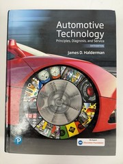 Automotive Technology: Principles Hardcover Halderman James 6th Edition