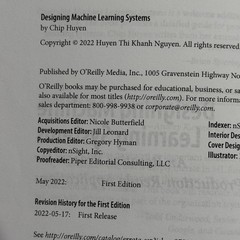Designing Machine Learning Systems By Chip Huyen English Paperback Book O’Reilly