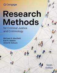 Research Methods for Criminal Justice and Criminology by Michael-9780357763735