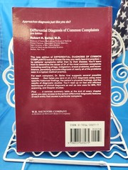 Differential Diagnosis of Common Complaints by Robert H. Seller (1992, PB)