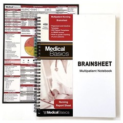 Nursing Brain Sheet Multiple Patient Notebook – Nurse and CNA Report Sheet – …